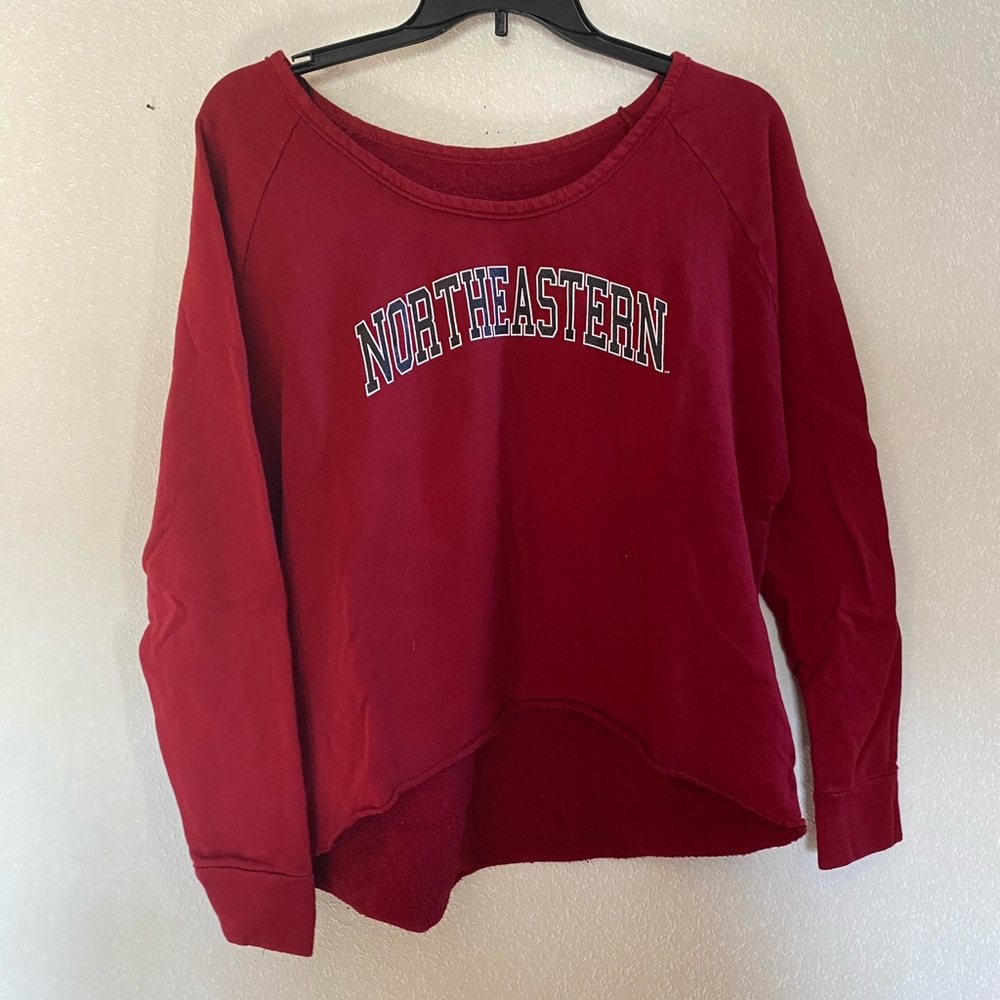 Casual Northeastern University Crew Sweatshirt
